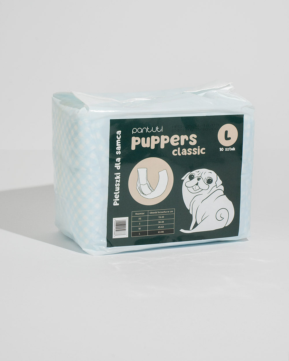 Absorbent dog diapers for male dogs PUPPERS CLASSIC
