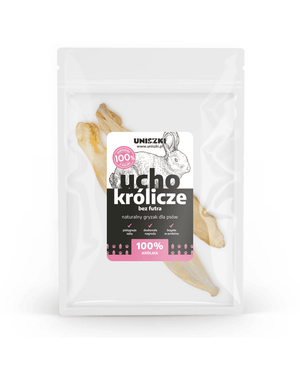 Rabbit ear dog treat UNISZKI 2 pcs.
