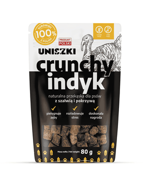 Dog treat crunchy turkey with sage and nettle UNISZKI 80g