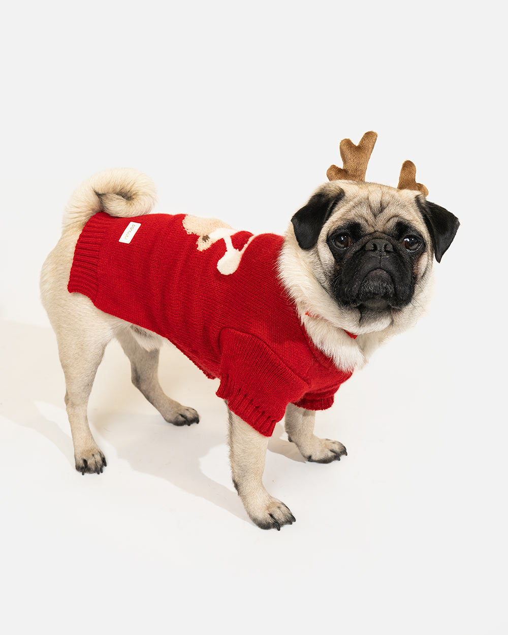 Warmer, elastischer Weihnachtspullover für Hunde ALFI