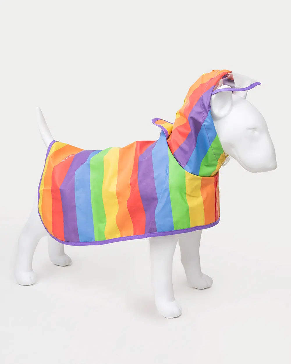 Hunderegenmantel - Wasserdichter Hundemantel mit Kapuze und Reflektoren für trockene, sichere Gassigänge