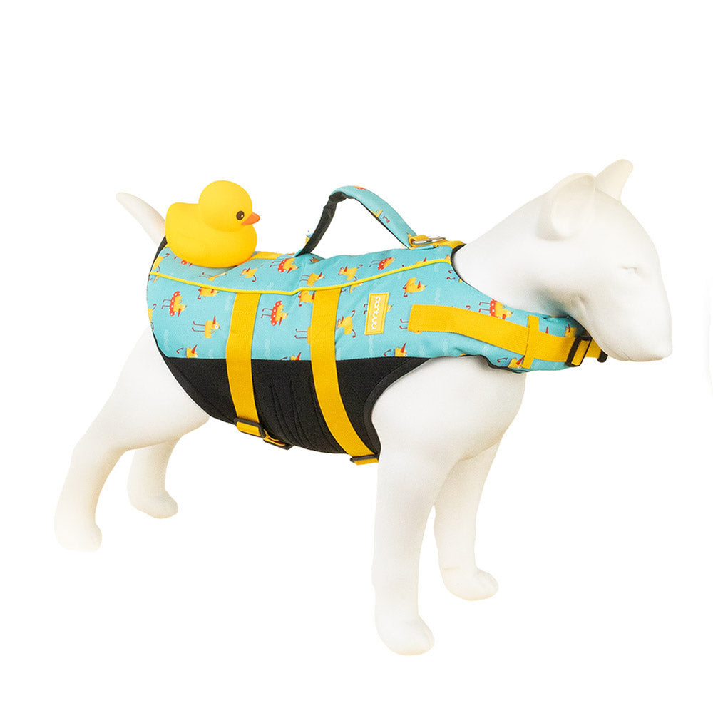 Hundeschwimmweste "DOGGY DUCK" – mit Griff & Reflex, Größen S–L