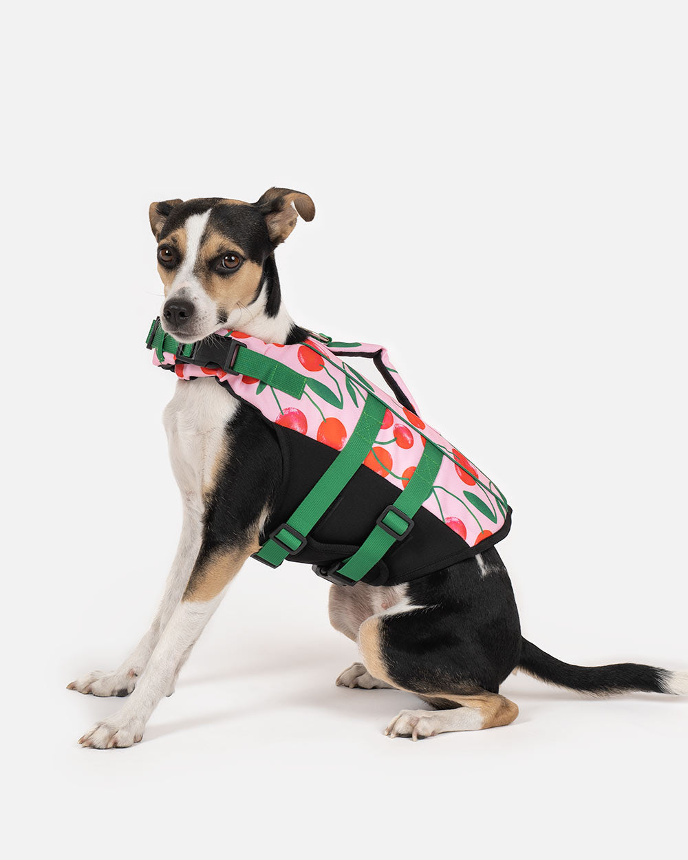 Hundeschwimmweste "CHERRY PUP" – mit Griff & Reflex, Größen S–XL