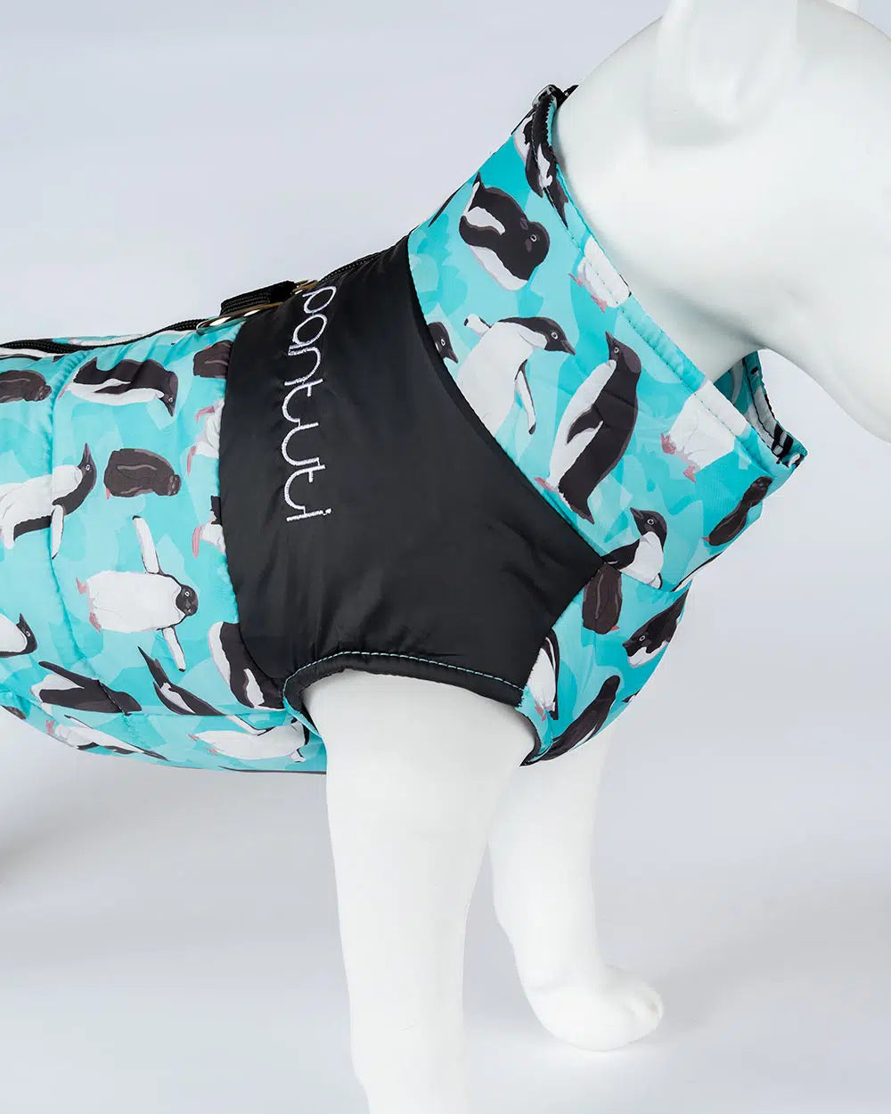 Hundejacke mit Reißverschluss mit Pinguinen "ZIPPER OTTO"