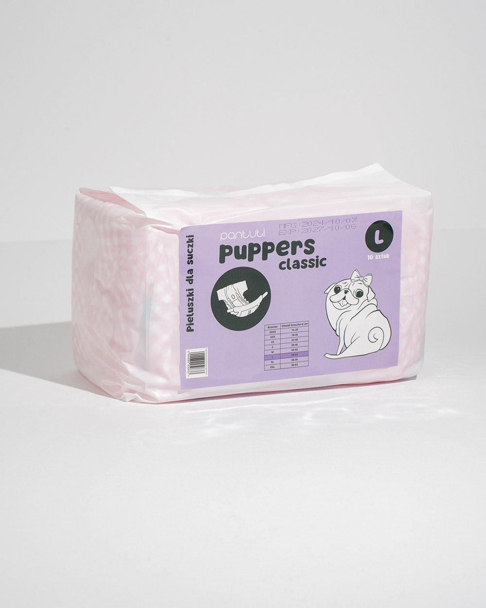 Absorbent diapers for female dogs PUPPERS CLASSIC
